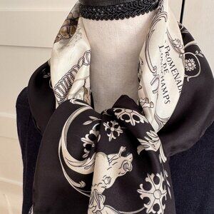 100% silk designer inspired scarf